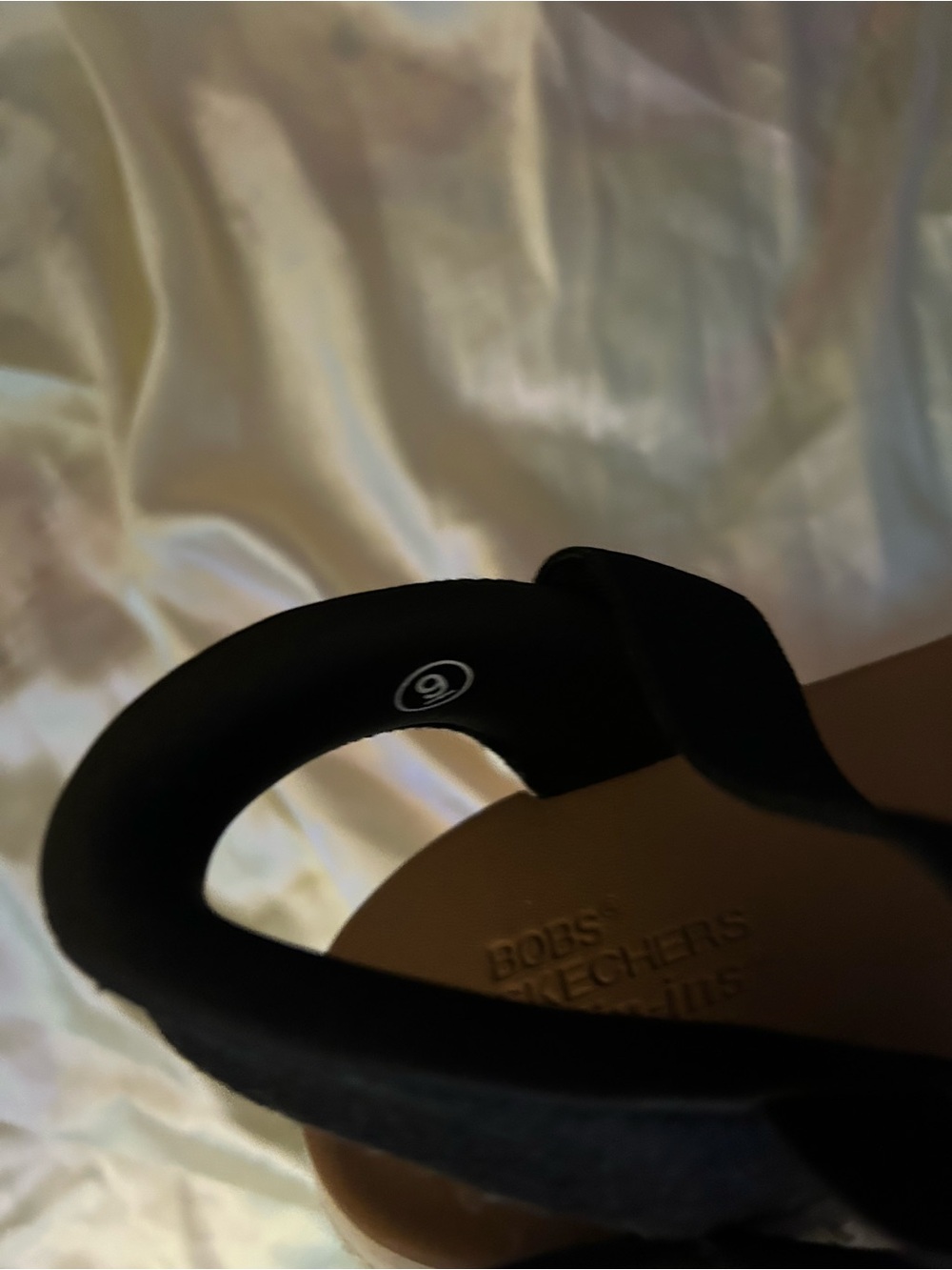 Skechers Bobs Slip Ins Black Women’s Sandals Size 9 - Picture 7 of 9